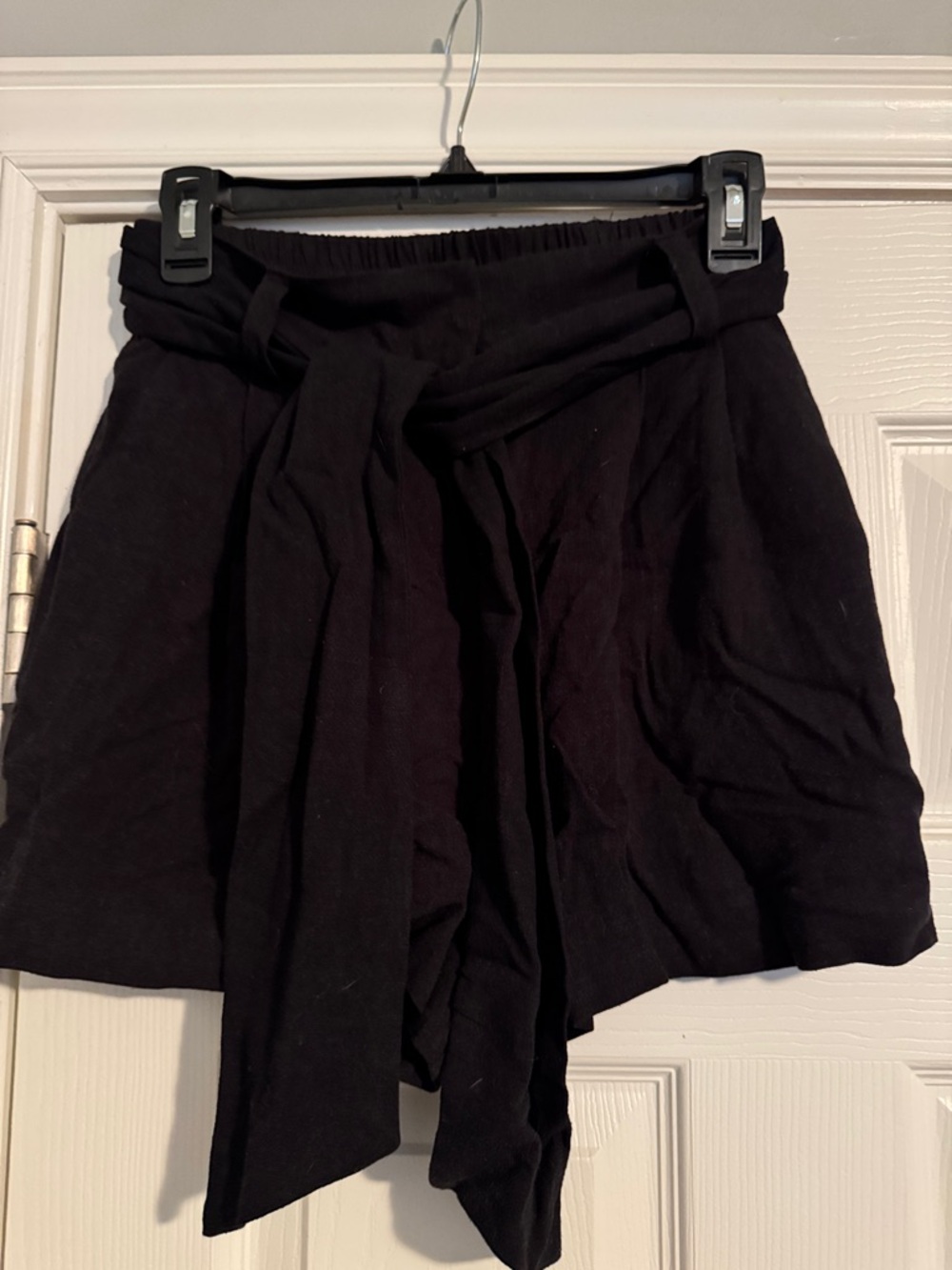 ASOS Black Tie-Waist shorts